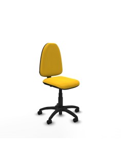 Aýna CP similpiel amarillo sin brazos base poliamida ruedas nailon 50mm