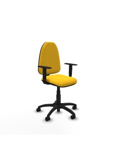 Aýna CP similpiel amarillo brazos 1D base poliamida ruedas nailon 50mm