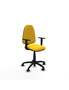 Aýna CP similpiel amarillo brazos 1D base poliamida ruedas engomadas 50mm