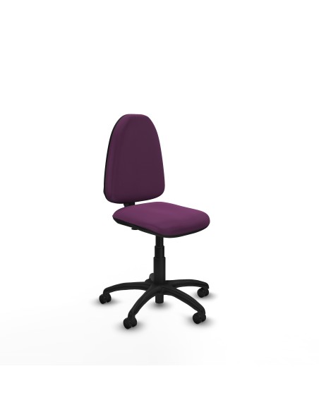 Aýna CP similpiel morado sin brazos base poliamida ruedas engomadas 50mm