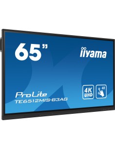 TE6512MIS-B3AG pantalla de señalización Diseño de quiosco 165,1 cm (65") LCD Wifi 400 cd / m² 4K Ultra HD Negro Pantalla táctil 2