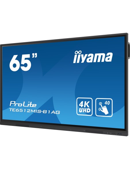 TE6512MIS-B3AG pantalla de señalización Diseño de quiosco 165,1 cm (65") LCD Wifi 400 cd / m² 4K Ultra HD Negro Pantalla táctil