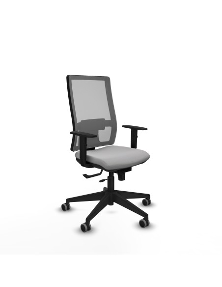 Horna traslack malla gris bali gris claro brazos 1D base piramidal  ruedas 65mm engomadas