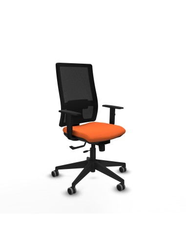 Horna traslack malla negra bali naranja brazos 1D base piramidal  ruedas 65mm engomadas