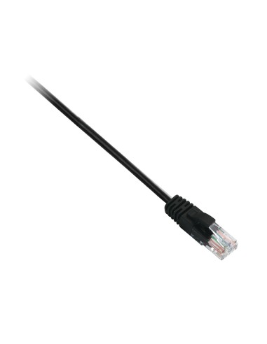 Cable negro Cat6 no blindado (UTP) con conector RJ45 macho a RJ45 macho 1m 3.3ft