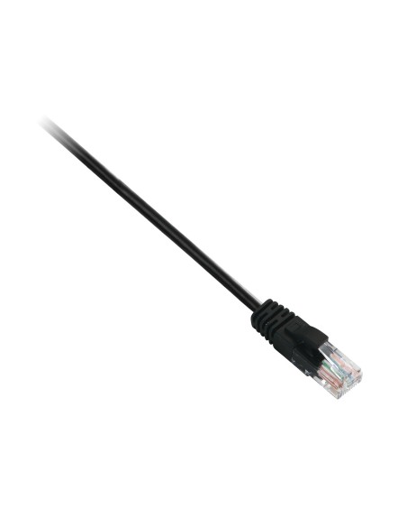 Cable negro Cat6 no blindado (UTP) con conector RJ45 macho a RJ45 macho 1m 3.3ft
