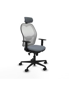 Jorquera sincro malla blanca bali gris brazos 1D base nailon cabecero 2D ruedas 65mm nailon
