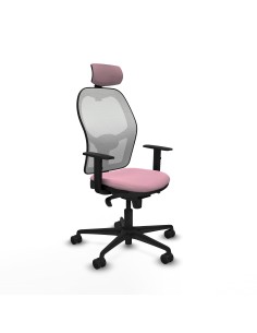 Jorquera sincro malla blanca bali rosa brazos 1D base nailon cabecero 2D ruedas 65mm nailon