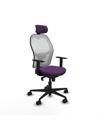 Jorquera sincro malla blanca bali morado brazos 1D base nailon cabecero 2D ruedas 65mm nailon