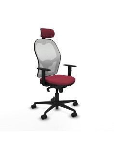 Jorquera sincro malla blanca bali granate brazos 1D base nailon cabecero 2D ruedas 65mm nailon