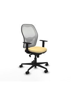Jorquera sincro malla blanca similpiel crema brazos 1D base nailon  ruedas 65mm nailon