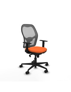 Jorquera sincro malla gris bali naranja brazos 1D base nailon  ruedas 65mm nailon