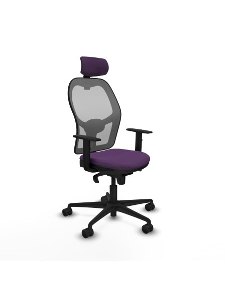 Jorquera sincro malla gris bali morado brazos 1D base nailon cabecero 2D ruedas 65mm nailon