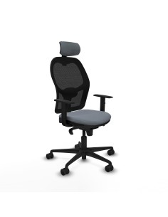 Jorquera sincro malla negra bali gris brazos 1D base nailon cabecero 2D ruedas 65mm nailon