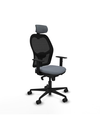 Jorquera sincro malla negra bali gris brazos 1D base nailon cabecero 2D ruedas 65mm nailon