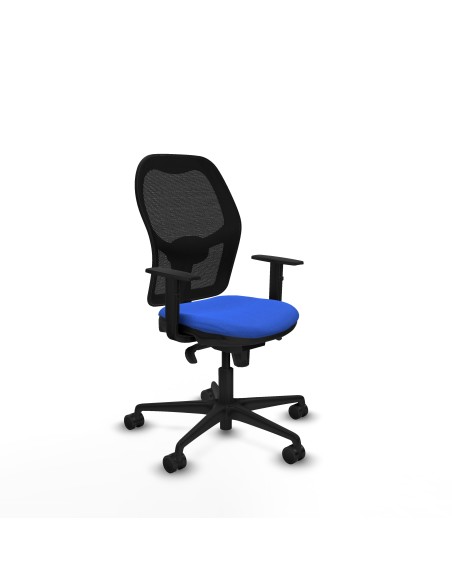 Jorquera sincro malla negra bali azul brazos 1D base nailon  ruedas 65mm nailon