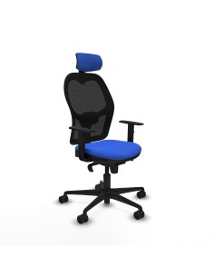 Jorquera sincro malla negra bali azul brazos 1D base nailon cabecero 2D ruedas 65mm nailon