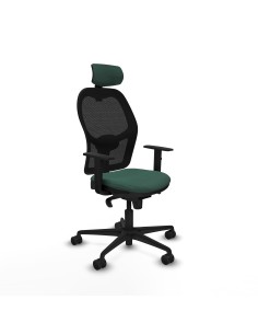 Jorquera sincro malla negra bali verde botella brazos 1D base nailon cabecero 2D ruedas 65mm nailon