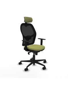 Jorquera sincro malla negra bali verde oliva brazos 1D base nailon cabecero 2D ruedas 65mm nailon