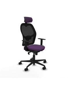 Jorquera sincro malla negra bali morado brazos 1D base nailon cabecero 2D ruedas 65mm nailon