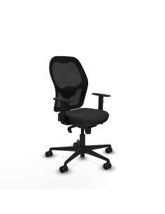 Jorquera sincro malla negra similpiel negro brazos 1D base nailon  ruedas 65mm nailon