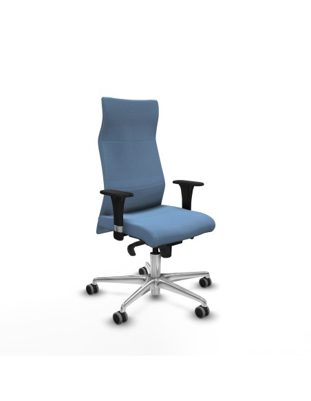 Albacete dirección sincro bali azul cielo brazos 1D cromados base aluminio ruedas 65 engomadas
