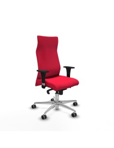 Albacete dirección sincro bali rojo brazos 1D cromados base aluminio ruedas 65 engomadas