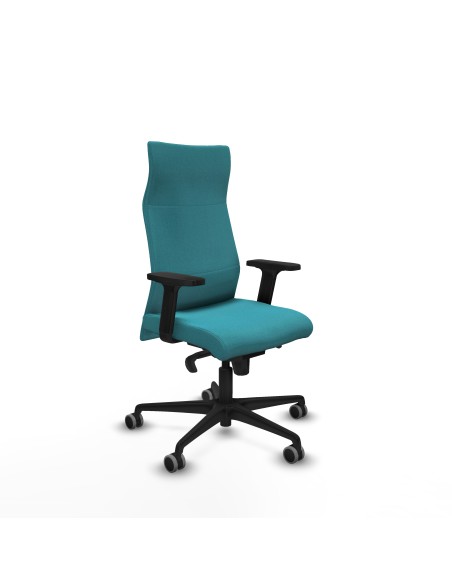 Albacete dirección sincro bali turquesa brazos 2D base nailon ruedas 65 engomadas