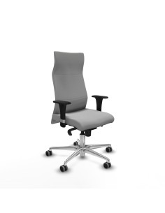 Albacete dirección sincro bali gris claro brazos 1D cromados base aluminio ruedas 65 engomadas