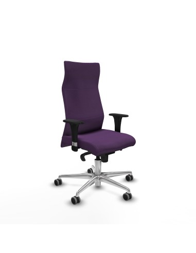 Albacete dirección sincro bali morado brazos 1D cromados base aluminio ruedas 65 engomadas