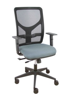 Silla Motilla traslack malla negra asiento bali gris brazo regulable