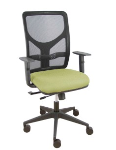 Silla Motilla traslack malla negra asiento bali verde oliva brazo regulable