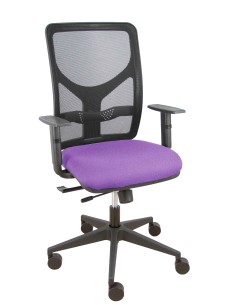 Silla Motilla traslack malla negra asiento bali lila brazo regulable