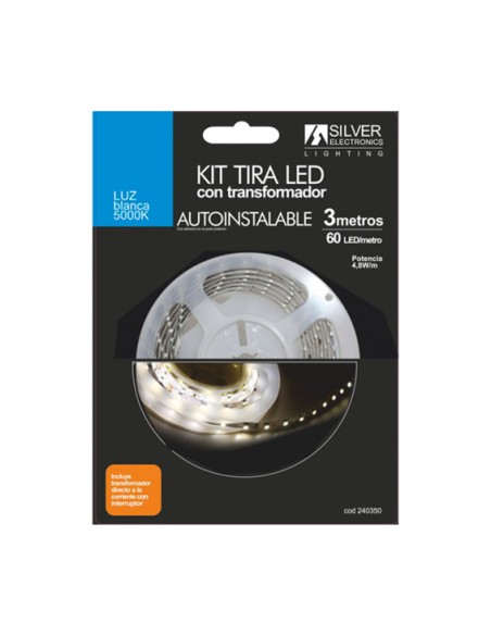 KIT tira LED 3m 4,8W/m 5000K