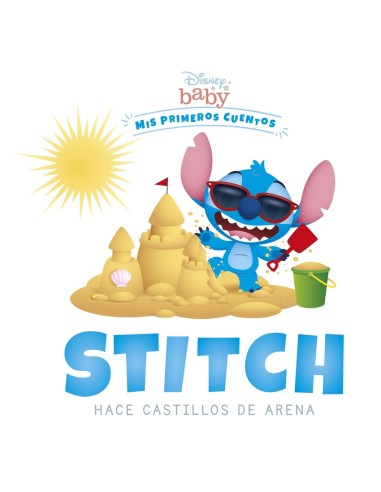Disney Baby Stitch hace castillos de arena