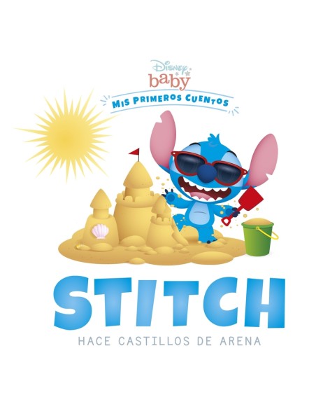 Disney Baby Stitch hace castillos de arena