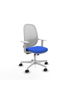 Cilanco blanca sincro malla blanca bali azul brazos blancos base blanca ruedas 65mm nailon
