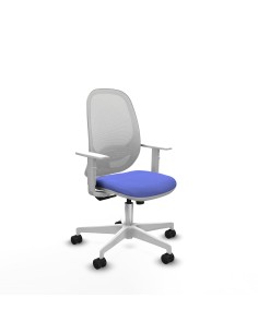Cilanco blanca sincro malla blanca bali azul claro brazos blancos base blanca ruedas 65mm nailon