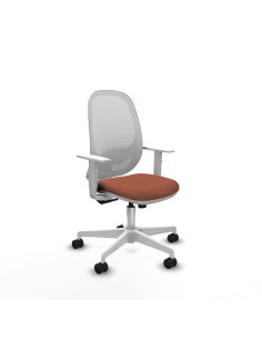 Cilanco blanca sincro malla blanca bali marrón brazos blancos base blanca ruedas 65mm nailon