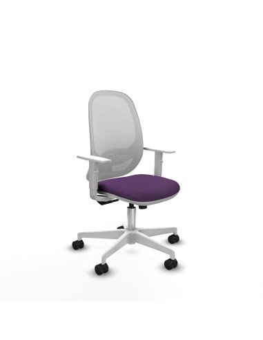 Cilanco blanca sincro malla blanca bali morado brazos blancos base blanca ruedas 65mm nailon