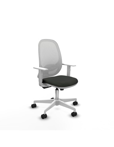 Cilanco blanca sincro malla blanca bali negro brazos blancos base blanca ruedas 65mm nailon