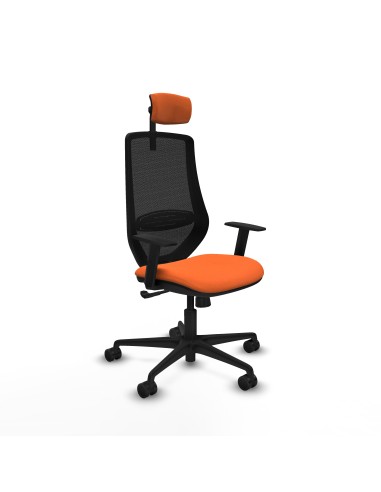 Mardos sincro bali naranja brazos 1D base nailon ruedas 65mm nailon cabecero 2D