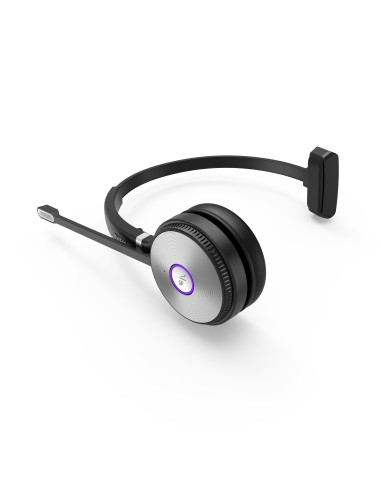 WH62 Mono Teams Sistema de audioconferencia personal Inalámbrico Diadema Oficina/Centro de llamadas MicroUSB Base de carga Negr