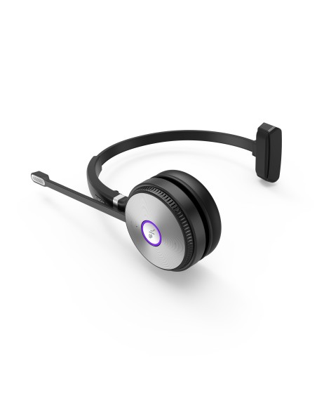 WH62 Mono Teams Sistema de audioconferencia personal Inalámbrico Diadema Oficina/Centro de llamadas MicroUSB Base de carga Negr