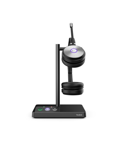 WH62 Dual Teams Sistema de audioconferencia personal Inalámbrico Diadema Oficina/Centro de llamadas MicroUSB Base de carga Negr