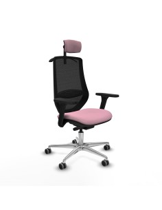 Mardos traslack bali rosa brazos 3D base aluminio ruedas 65mm engomadas cabecero 2D perchero