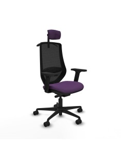 Mardos traslack bali morado brazos 2D base nailon ruedas 65mm nailon cabecero 2D perchero