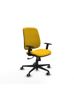 Alares tapizada sincro bali amarillo brazos 1D base nailon ruedas 65mm engomadas