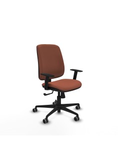 Alares tapizada sincro bali marrón brazos 1D base nailon ruedas 65mm engomadas