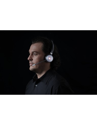 WH62 Dual Teams Sistema de audioconferencia personal Inalámbrico Diadema Oficina/Centro de llamadas MicroUSB Base de carga Negr